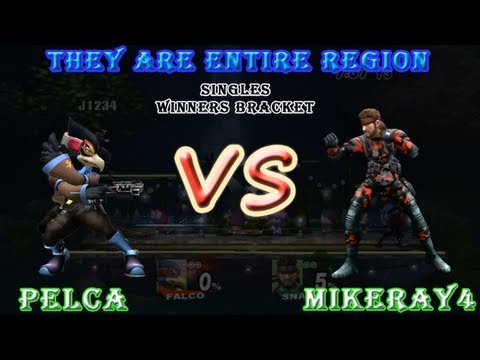 SSBB - Pelca (Falco) Vs Mikeray4 (Snake) - They Are Entire Region