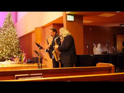 Amazing Grace for Jimmy - 3 Saxophones - Dec 31, 2013