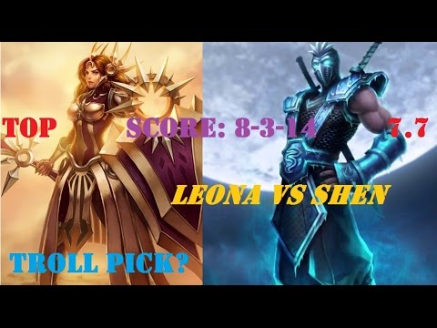 Leona vs Shen | Troll pick??