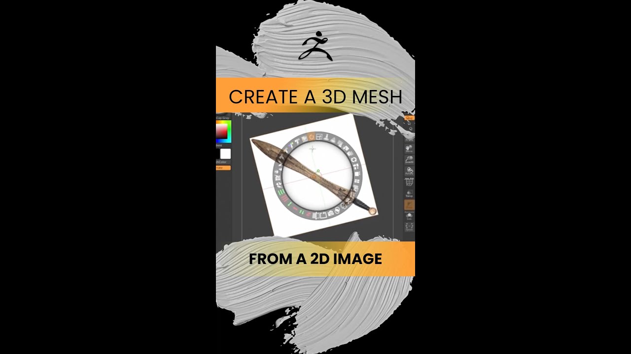 Create a 3D Mesh from a 2D Image in ZBrush