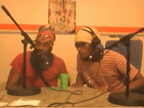 Natty King and Ras Zacharri at Party Time Radio Show - 16 Sept 2011