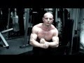 Michal Smetana training chest and delts
