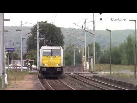 Euro Cargo Rail 186 170-7(Bombardier TRAXX F140 MS)mit Makro in Forbach - Cocheren