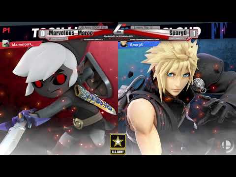 US Army $5000 Pot Losers Top 12 - Marvelous_Marco (Toon Link) Vs. Sparg0 (Cloud) - SSBU