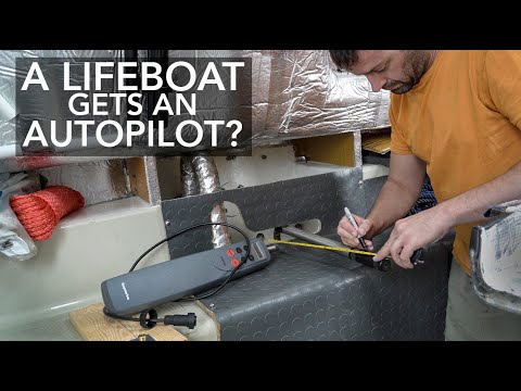 New Raymarine AutoPilot (tiller pilot) ST2000+. Expedition Lifeboat Conversion Ep95 [4K]