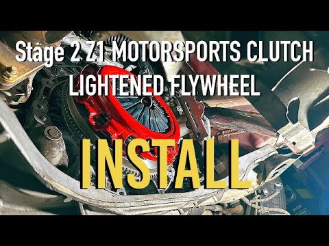 Nissan 370z Stage 2 Z1 Motorsports Clutch + Midweight Flywheel INSTALL !