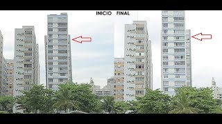Reaprumo de Edifício Inclinado ("Torto") em Santos - Maffei Engenharia