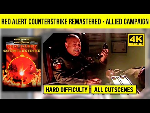 Red Alert Counterstrike Remastered 4K - Allied Campaign - Hard Difficulty