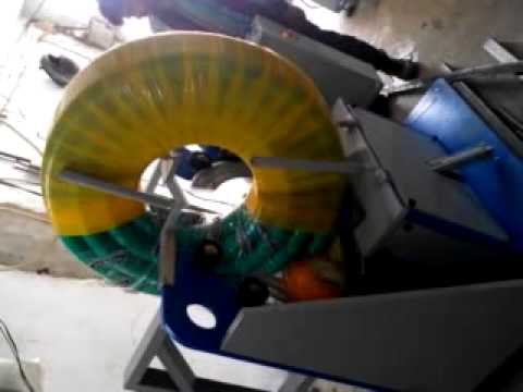 Rubber Hose pipe Coil Stretch Wrapping Machine