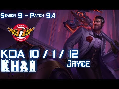 SKT Khan JAYCE vs YORICK Top - Patch 9.4 KR Ranked