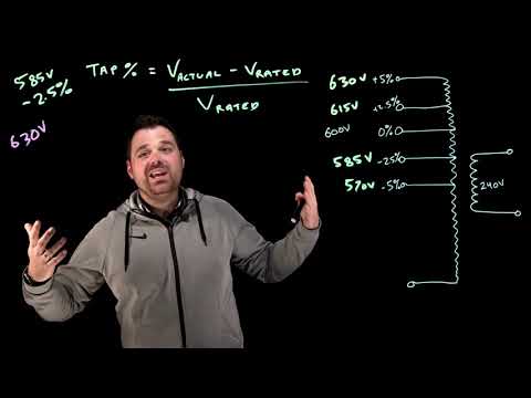 Primary Voltage Taps on a Transformer