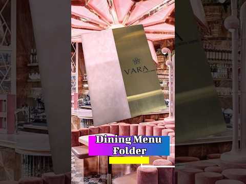 Hotel Menu Cover