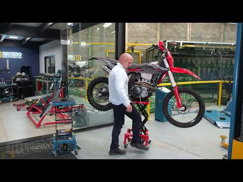 Mini Elevador Hidráulico até 140kg Azul REMOHI01 para Motocicleta RIBEIRO-9438 - Vídeo