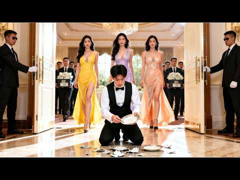 The humiliated waiter is actually a rich heir—his sisters shock everyone!