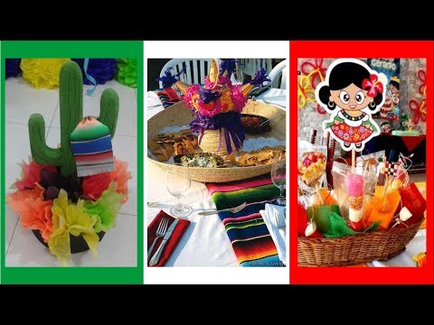Centros de Mesa para Fiestas Patrias Mexicanas 2026 ideas fáciles y originales 🌮🌯🍲🥑🥤🍹🍻🎺🎶💃🕺🎉🎊✨🎆🌟🌵🌞🌸