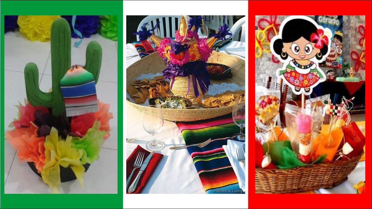 Centros de Mesa para Fiestas Patrias Mexicanas 2026 ideas fáciles y originales 🌮🌯🍲🥑🥤🍹🍻🎺🎶💃🕺🎉🎊✨🎆🌟🌵🌞🌸