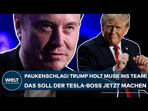 USA: Paukenschlag mit Elon Musk! Donald Trump holt Tesla-Boss in sein Team! Da soll er jetzt machen!