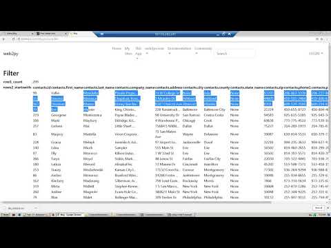 Web Development Using Web2py And Python Part 19