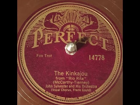 "The Kinkajou" LYRICS HERE John Sylvester & His Orchestra Perfect 14778 (1927) Original Indiana Five