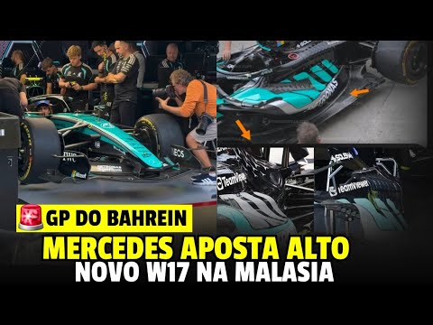 MERCEDES MOSTRA NOVOS SIDEPODS! W17 MUDOU COMPLETAMENTE PARA SEPANG!