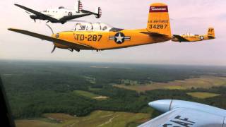 preview picture of video 'Formation Flight For Moving Vietnam Memorial Wall - Camden, TN'