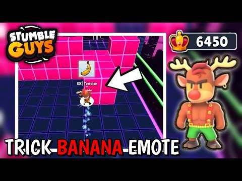 OP Trick Banana Special Emote 🍌😱 | Winning 6450 CROWN | Stumble Guys