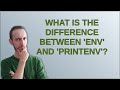Unix What Is The Difference Between Env And Printenv