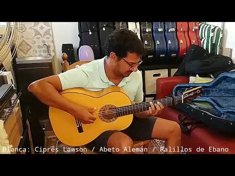 Jorge de Zofia A1F 2020 Flamenco Guitar Blanca Peg Head image 12