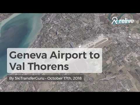 Geneva Airport to Val Thorens transfer route