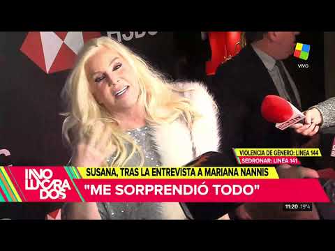 La palabra de Susana tras la entrevista a Mariana Nannis