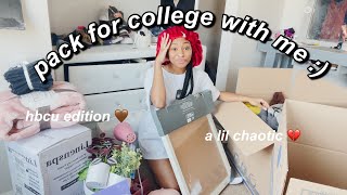Pack For College With Me!!! (HBCU Edition)