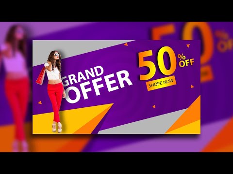 Learn academy banner or Social media ad design in adobe photoshop