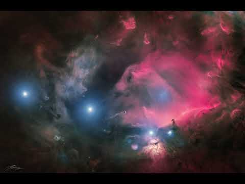 Orion's Belt Region in Gas and Dust #shorts