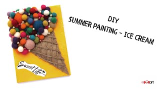 DIY Summer Painting - Ice Cream