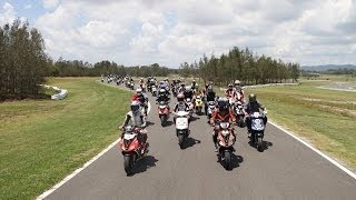preview picture of video 'Le Minz Scooterthon 2013 - Aerial Footage - Xtreme Karting'