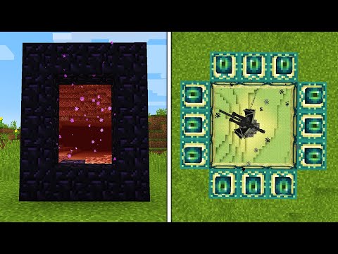 How To See Through Portals in Minecraft (Better Portal Mod)