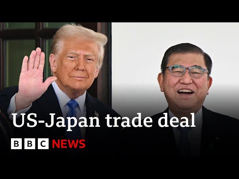 【BBC】川普稱美日達成「史上最大貿易協定」 (US and Japan agree ‘largest trade deal in history’, says Donald Trump | BBC News)