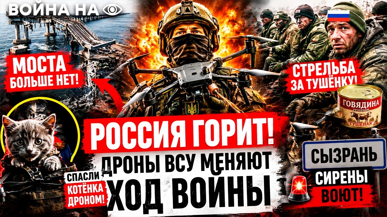 Гениальная операция ВСУ! ЧЕЧНЯ ВСПЫХНУЛА! Мост РФ сложили дроном! Русские во?