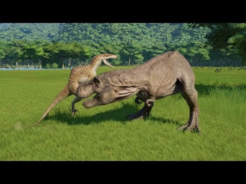 T-Rex VS Spinosaurus And New Dinosaurs - Jurassic World Evolution