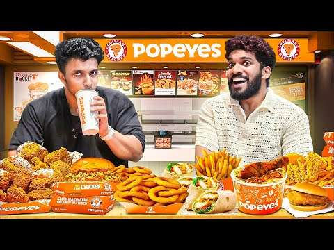 Finish Full Menu of Popeyes get 10,000