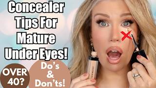 HOW TO CONCEAL DARK CIRCLES & PREVENT UNDER EYE CREASING ON MATURE SKIN | Do's & Don'ts!
