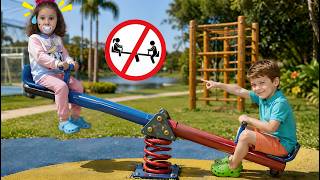 BEBÊ VALENTINA em Regras de Conduta para BEBÊS no Parquinho 👶🎠 - and Rules of Conduct