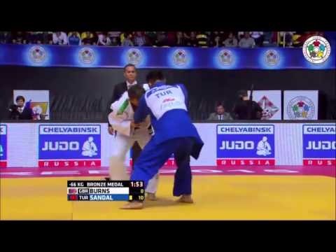 Judo Grand Prix Zagreb 2015 Bronze -66kg BURNS Nathon (GBR) vs. SANDAL Sinan (TUR)