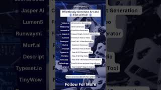 Generate Art And Text with AI Tools #aitools #ai