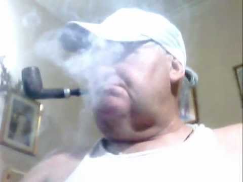 Pipe Tobaccos, Chacom, Bayard, Smoking, with White Hat; White TShirt of Surf