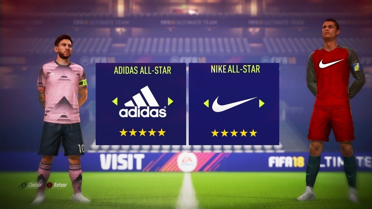 TEAM ADIDAS vs TEAM NIKE sur FIFA 18 !