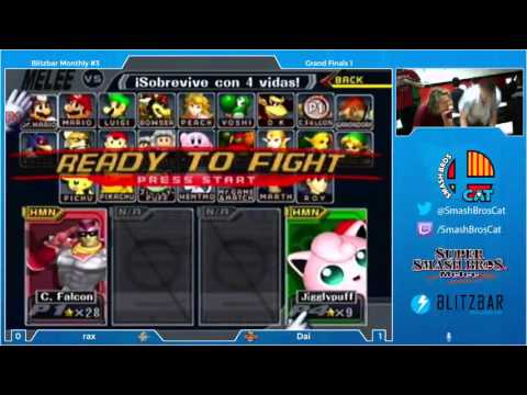 Blitzbar Monthly #3 - Daisuki (C. Falcon) vs Raxomukus (Jigglypuff) - Grand Final - Melee Singles