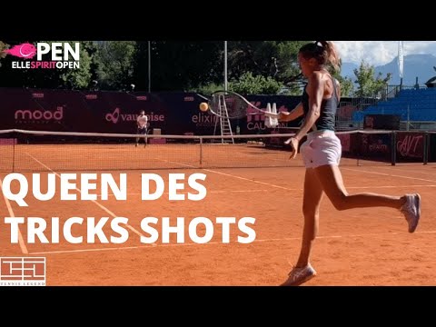 Revers à une main et pluie d'amorties avec Conny Perrin🇨🇭