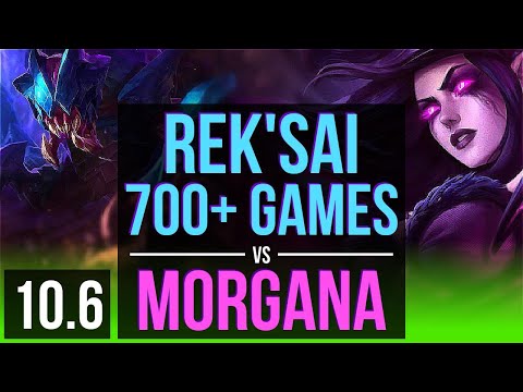 REK'SAI vs MORGANA (JUNGLE) | 700+ games, KDA 5/1/7 | EUW Master | v10.6