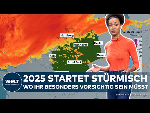 STURM ÜBER DEUTSCHLAND: Wetterwechsel zum Jahreswechsel! Orkanböen dominieren das neue Jahr